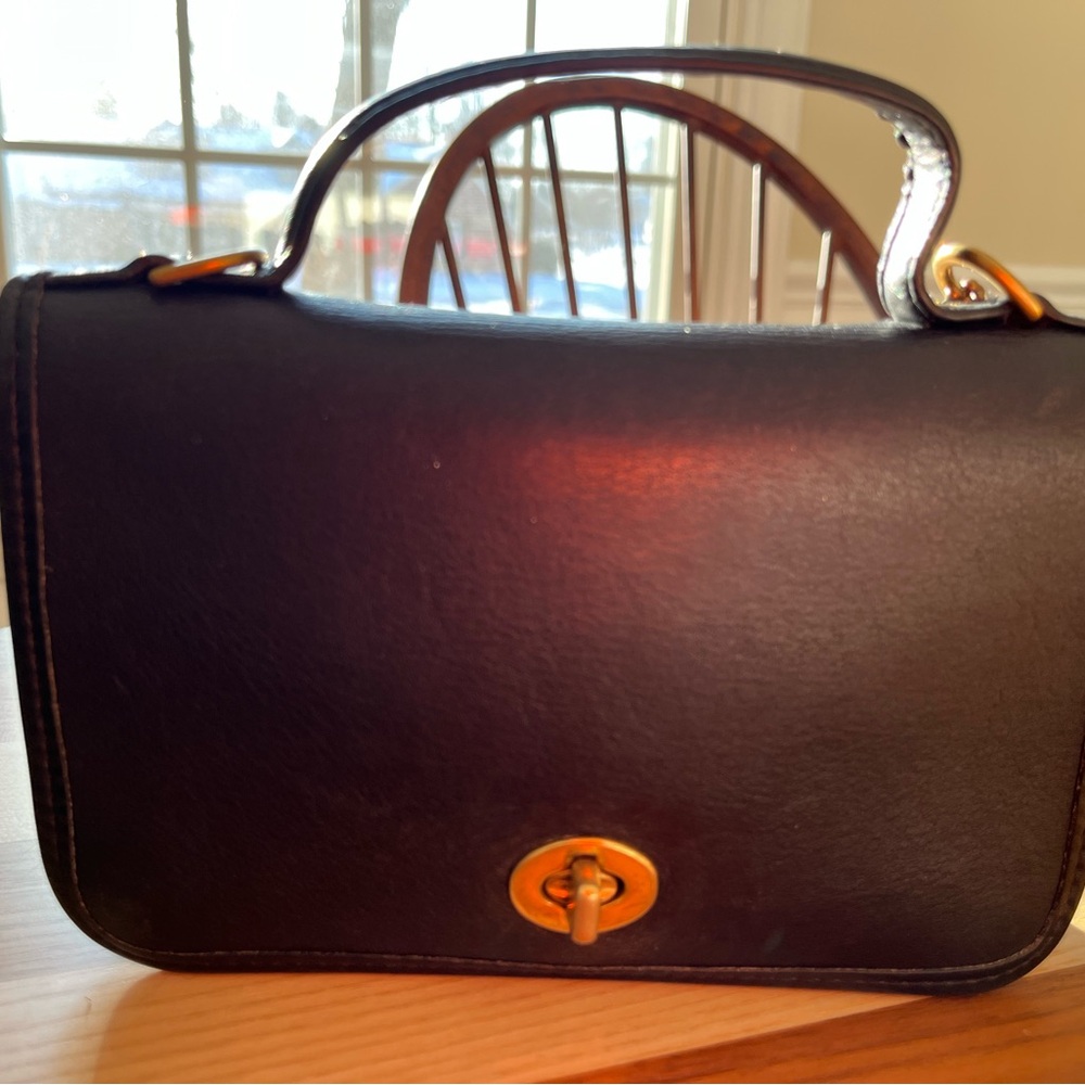 Coach Casino 9924 Black Leather Crossbody Bag